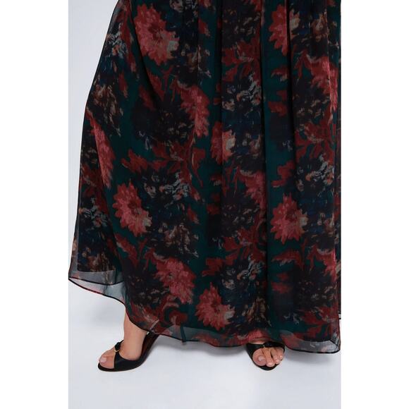 TUCKERNUCK Persimmon Floral Chiffon Eloise Dress Size 6 NWT - Picture 5 of 8